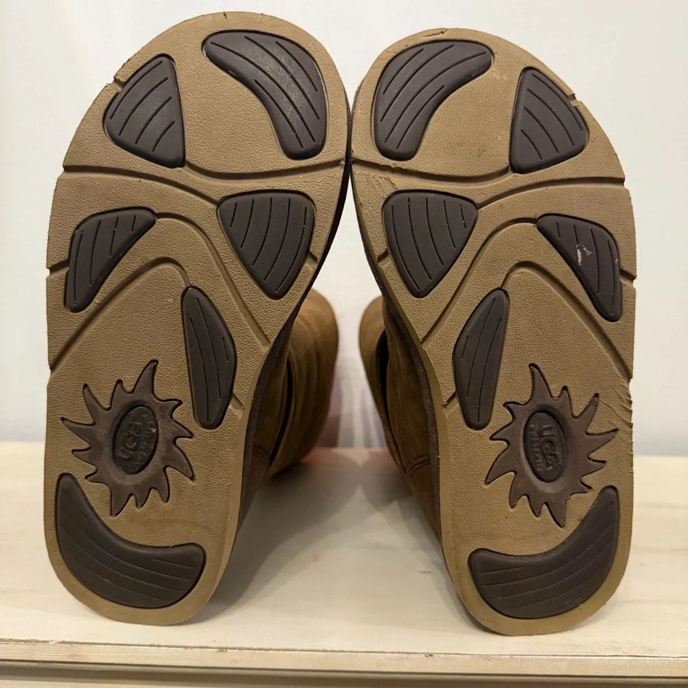 Ugg Brown Leather Kensington Winter Boots